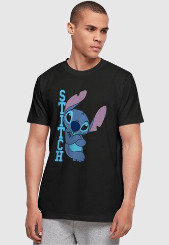 ABSOLUTE CULT Shirt 'Lilo And Stitch - Posing' in Black: front