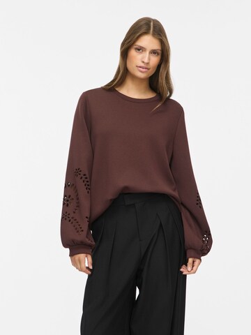 VILA Sweatshirt 'SANDY' in Braun: Vorderseite