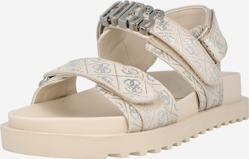 GUESS Strap Sandals 'FABELIS' in Beige: front