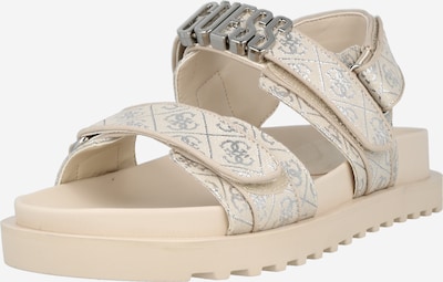 Sandalo con cinturino 'FABELIS' GUESS di colore beige / argento, Visualizzazione prodotti