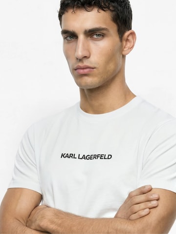 Karl Lagerfeld Πιτζάμα κοντή σε λευκό