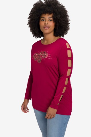 T-shirt Ulla Popken en rouge : devant