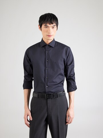 Coupe slim Chemise Michael Kors en bleu : devant