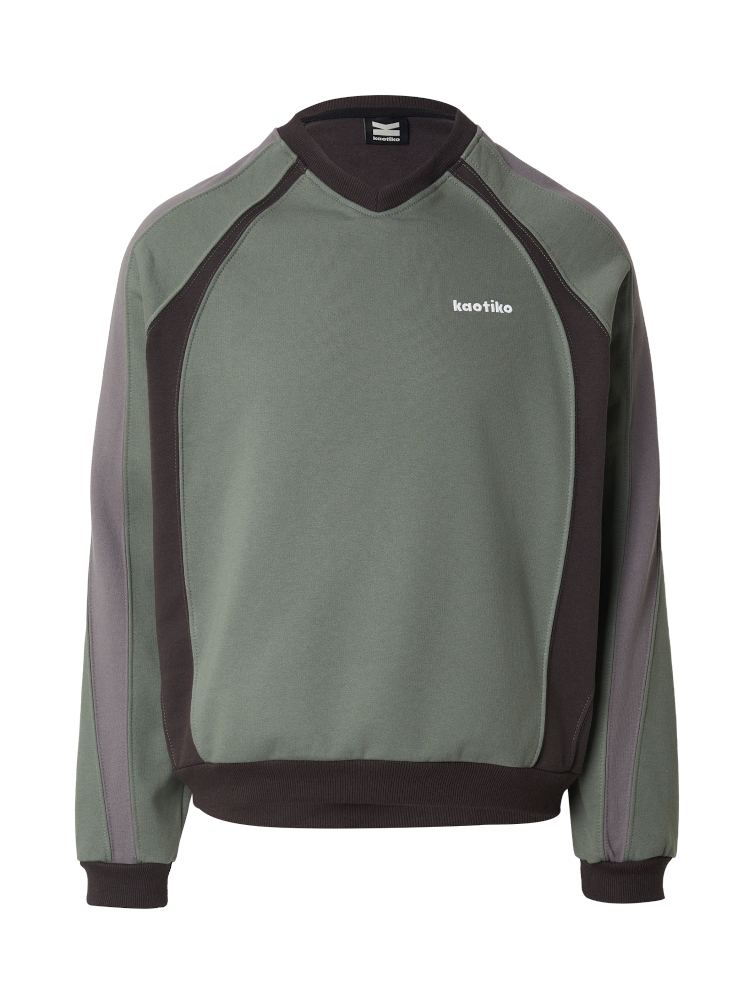Kaotiko Μπλούζα φούτερ 'GIULIO OLD' σε πράσινο: μπροστά