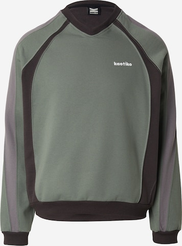 Kaotiko Bluzka sportowa 'GIULIO OLD' w kolorze zielony: przód