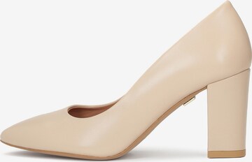 Kazar Pumps i beige: forside