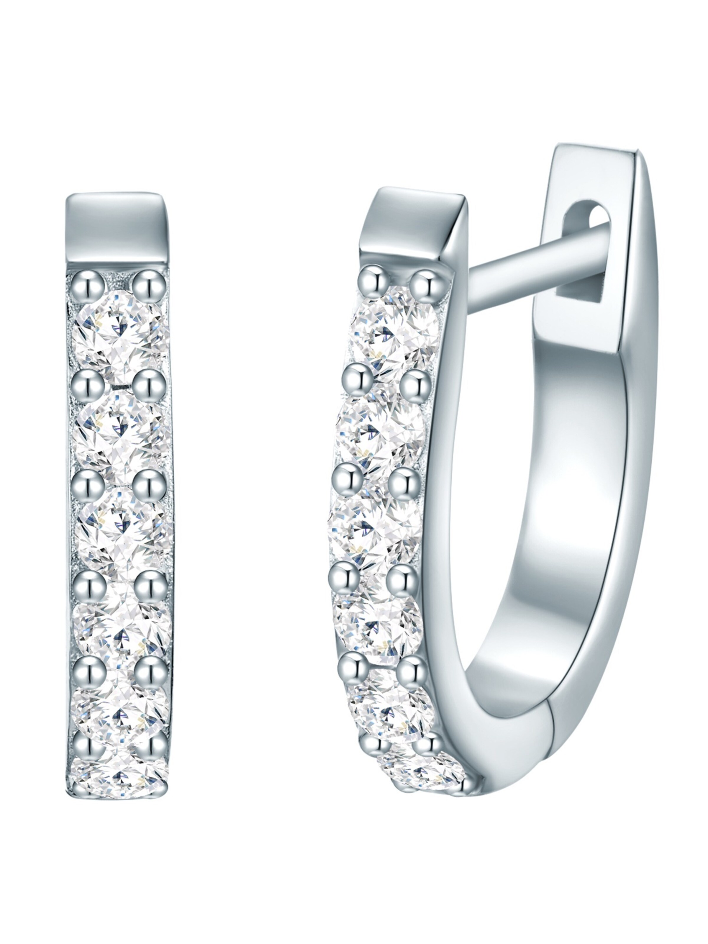 Trilani Ohrringe in Silber: Vorderseite