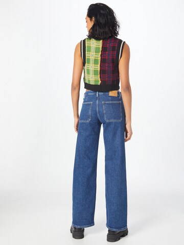 WEEKDAY Wide Leg Jeans 'Kimberly' in Blau