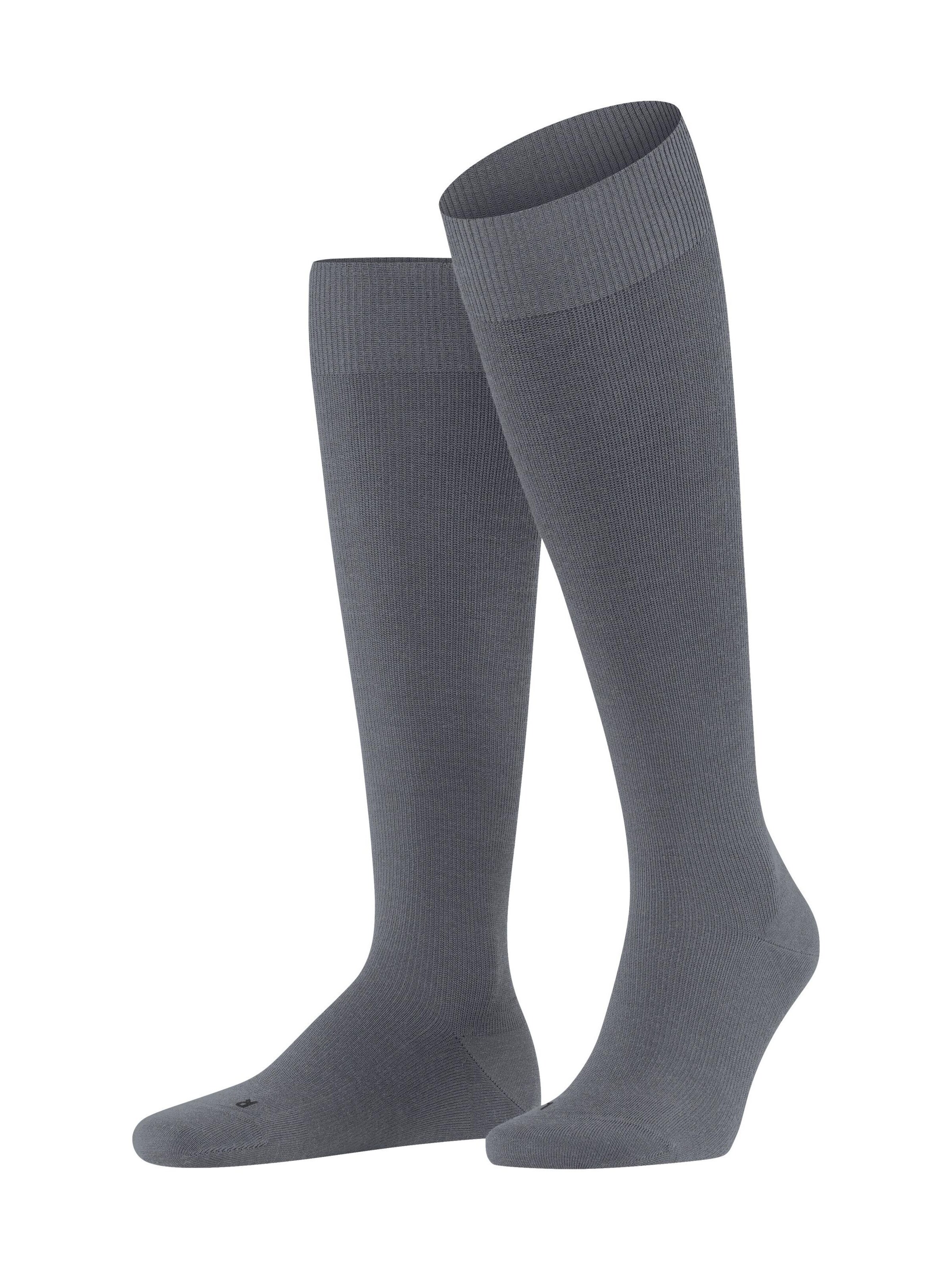 FALKE Knee High Socks 'Energizing Wool' in Grey
