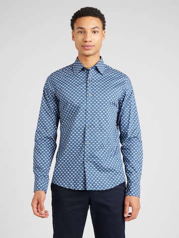 Michael Kors Regular fit Button Up Shirt in Blue: front