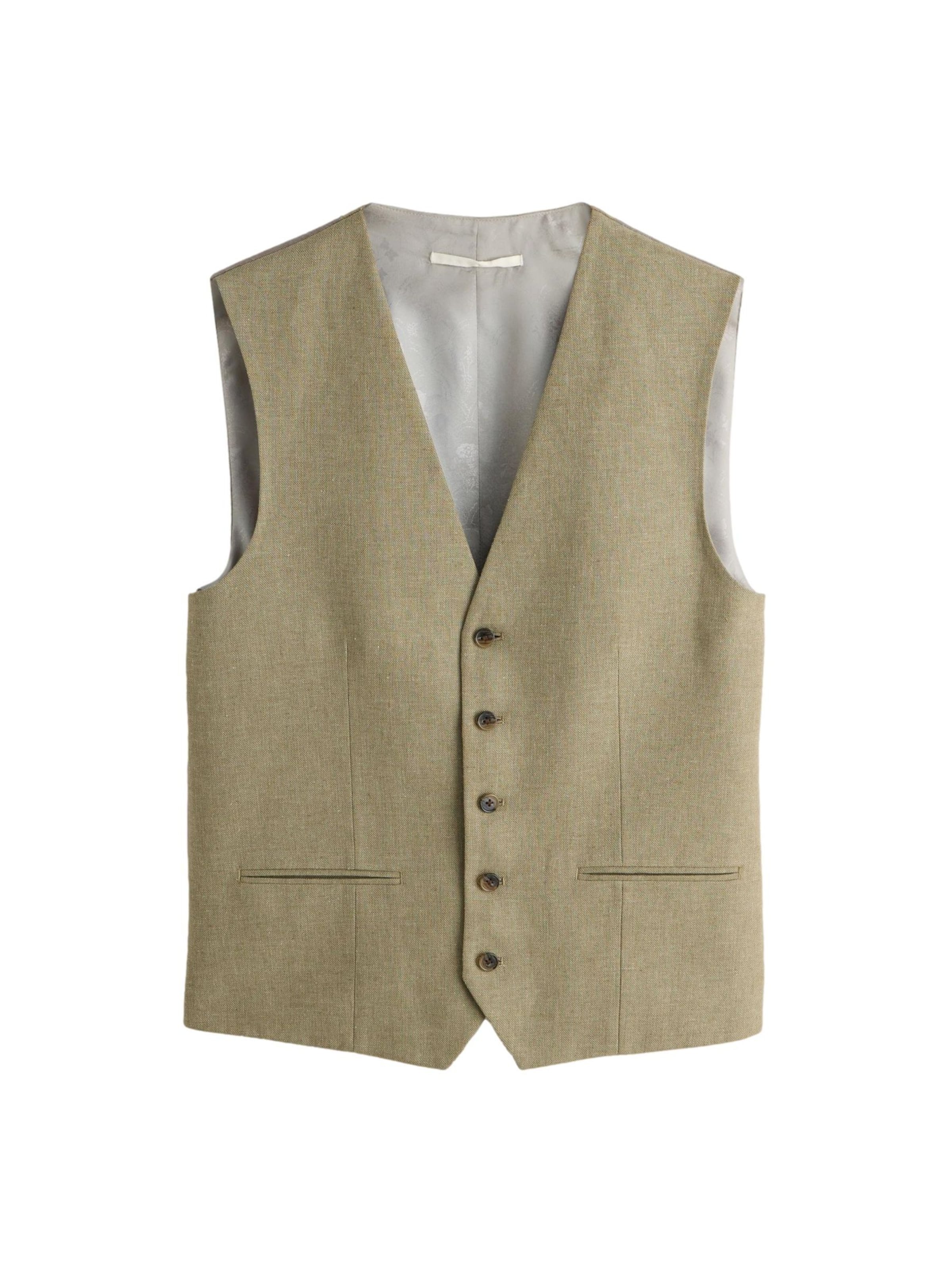 Next Anzugweste in Grün: Vorderseite