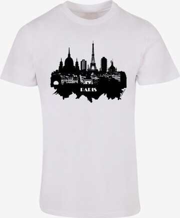 F4NT4STIC Shirt 'Cities Collection - Paris skyline' in Weiß: predná strana