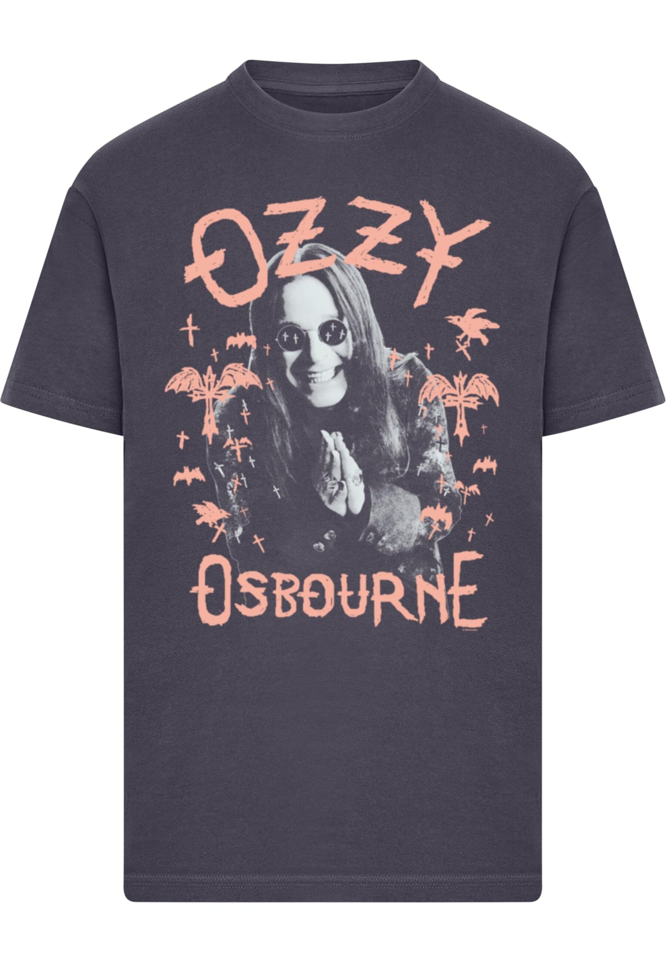 Merchcode Shirt 'Ozzy Osbourne' in Grey: front
