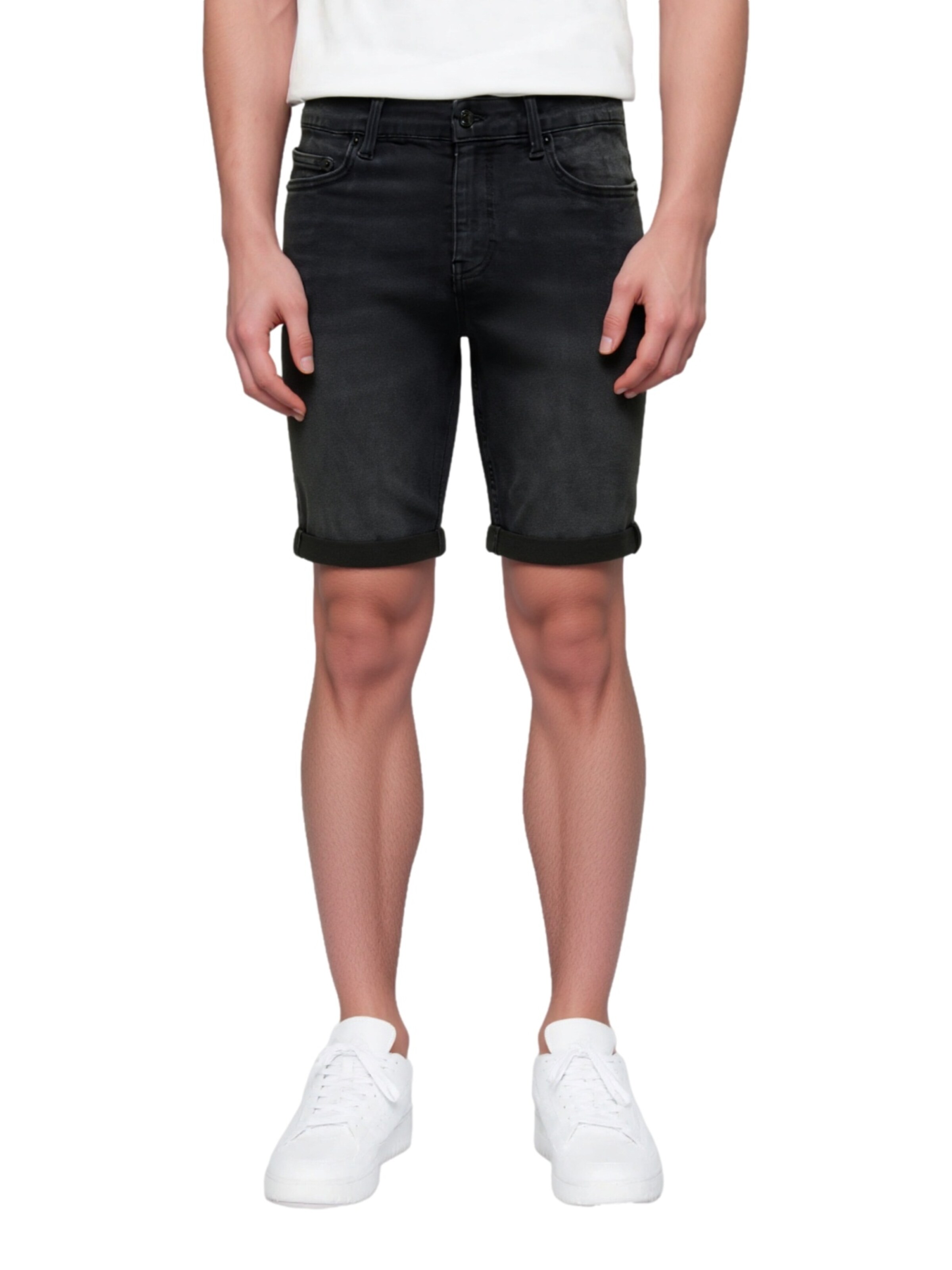 Only & Sons Regular Shorts 'ONSPly' in Schwarz: Vorderseite