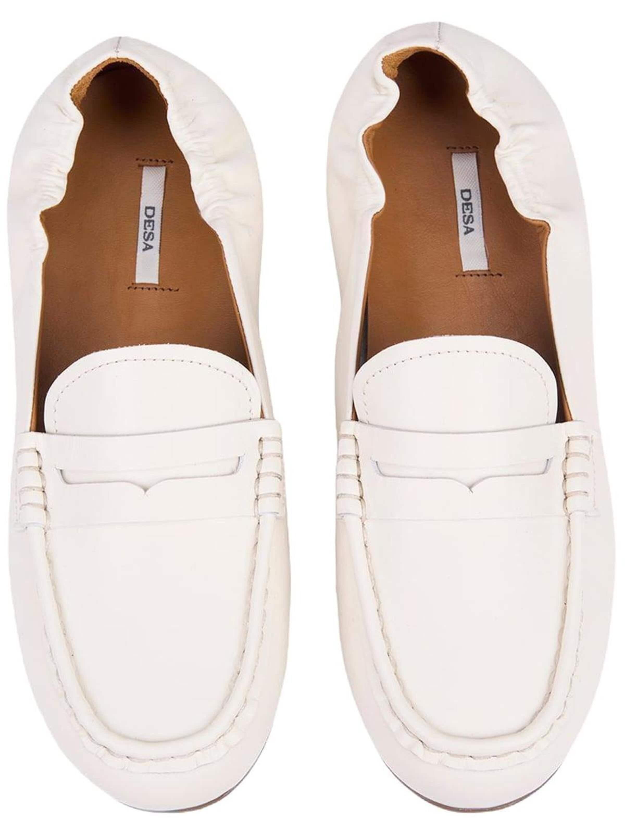 Mocassin 'Loafer' Desa en blanc