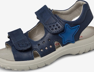 NATURINO Open shoes 'DOCK' in Blue: front