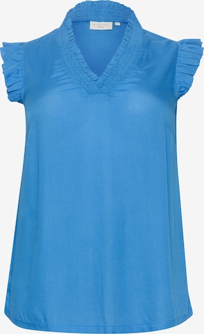KAFFE CURVE - Blusa 'Dahlie' en azul: frente