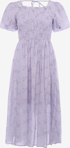 Robe usha BLACK LABEL en violet : devant