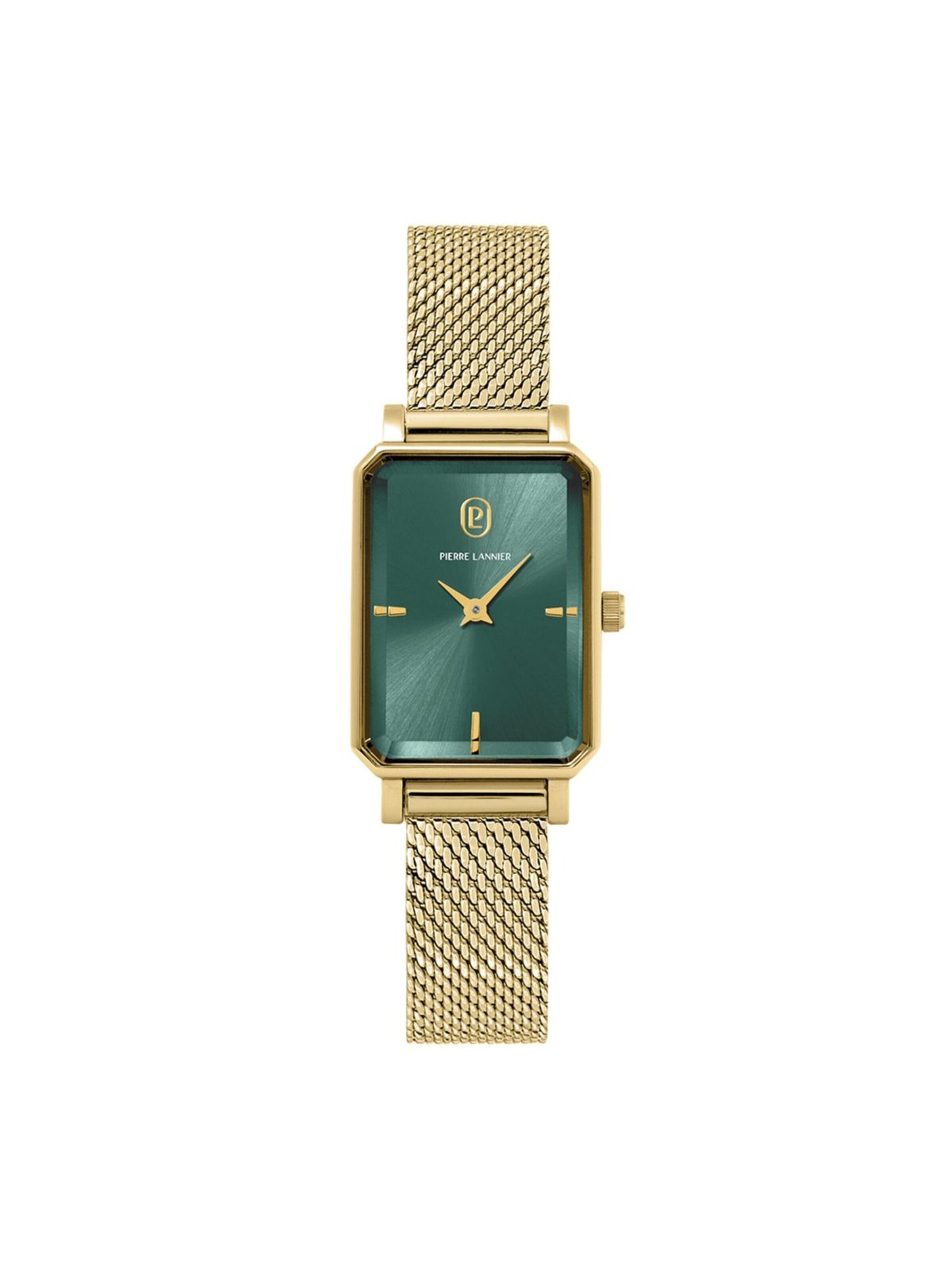 Montre à affichage analogique 'Pierre Lannier - Watch Ariane - Quartz watch movement - Watch case width: 28.4 mm' Pierre Lannier en vert : devant