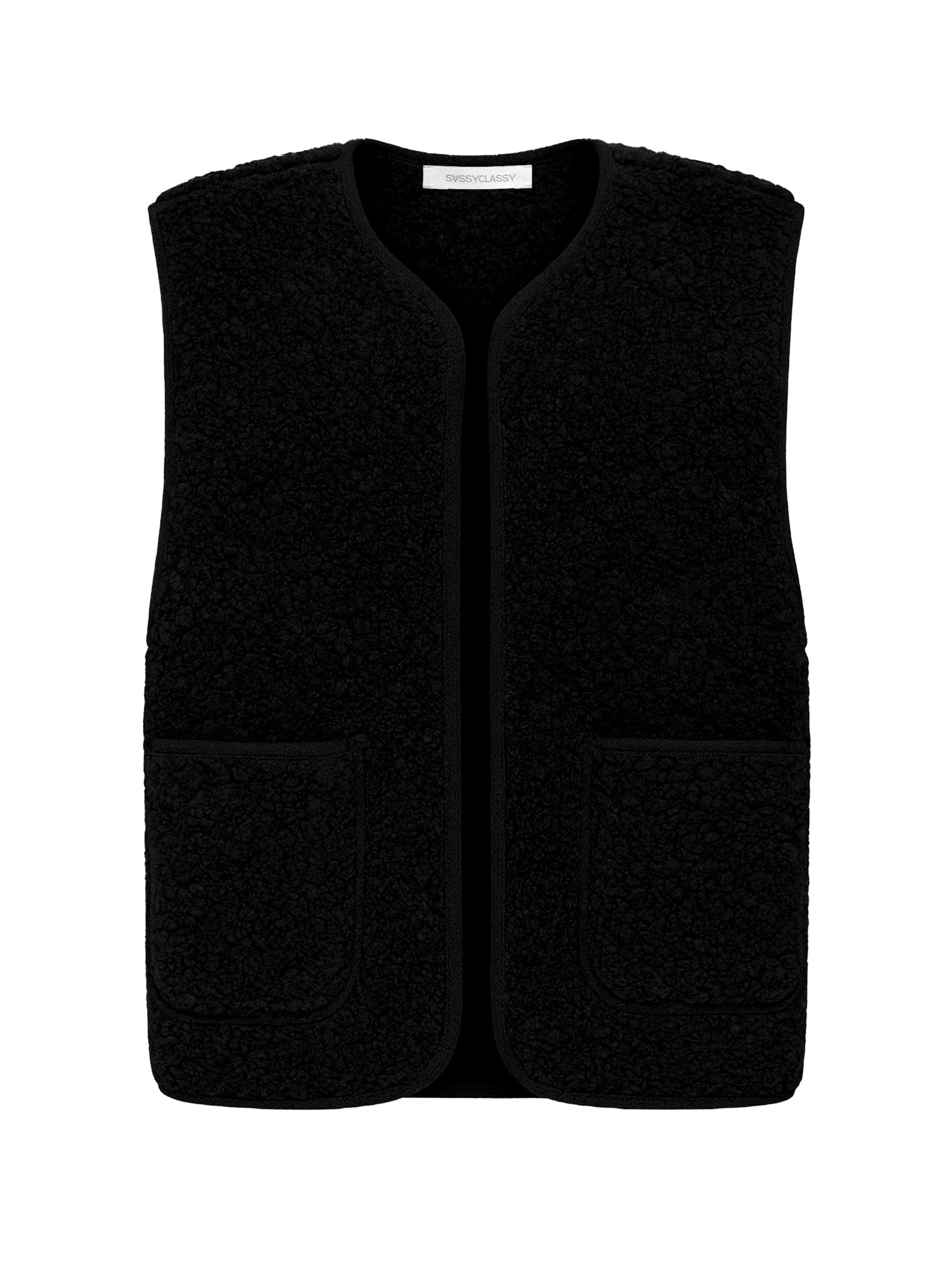 SASSYCLASSY Vest in Black: front