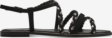 TAMARIS Sandalen met riem in Zwart