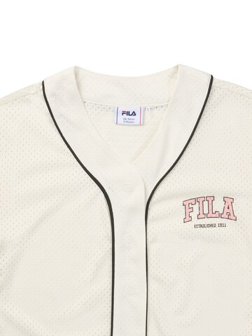 FILA Jurk 'VILLANOVA oversized mesh baseball dress' in Wit