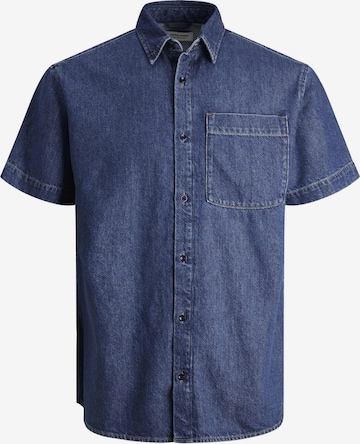 JACK & JONES Button Up Shirt in Blue: front