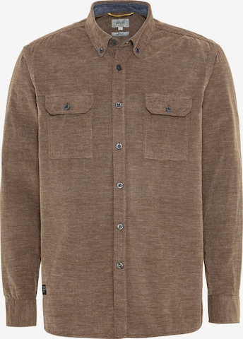 CAMEL ACTIVE Regular fit Button Up Shirt in Brown: front