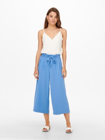 ONLY Wide Leg Hose 'NEW FLORENCE' in Blau