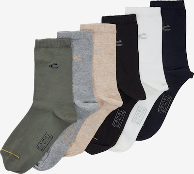 CAMEL ACTIVE Socken aus einem Baumwollmix in beige / grau / khaki / schwarz / weiß, Produktansicht