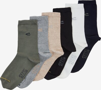 CAMEL ACTIVE Socken aus einem Baumwollmix in beige / grau / khaki / schwarz / weiß, Produktansicht