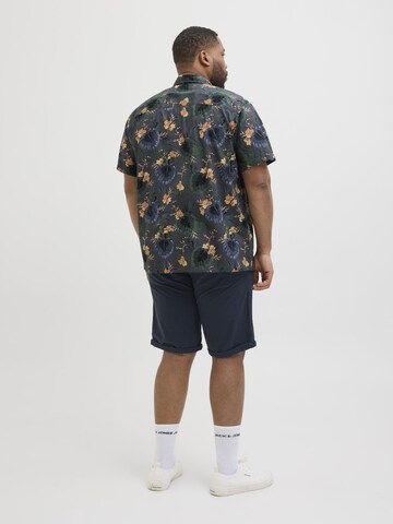Jack & Jones Plus Comfort Fit Skjorte 'JJHawaii' i grå