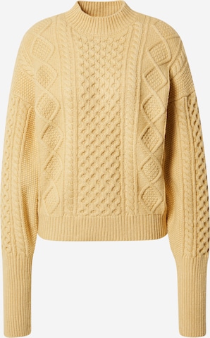 Kendall for ABOUT YOU Sweater 'Caren' in Yellow: front