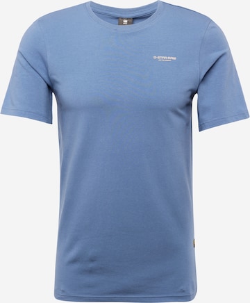 T-Shirt G-Star RAW en bleu : devant