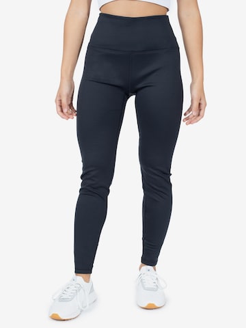 Skinny Pantaloni sportivi di Spyder in nero: frontale