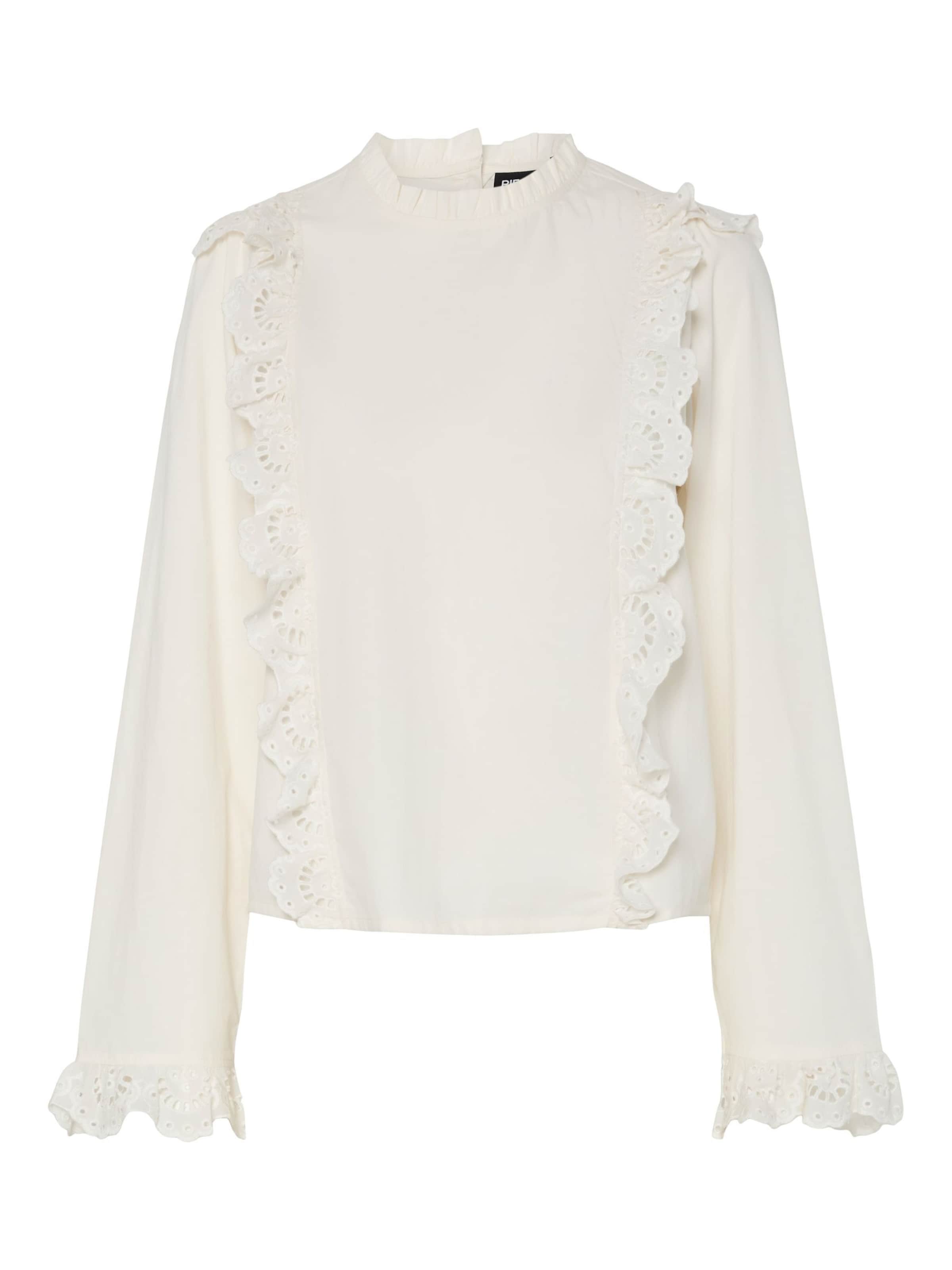 PIECES Bluse in weiß, Produktansicht