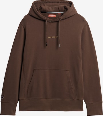 Sweat-shirt Superdry en marron : devant