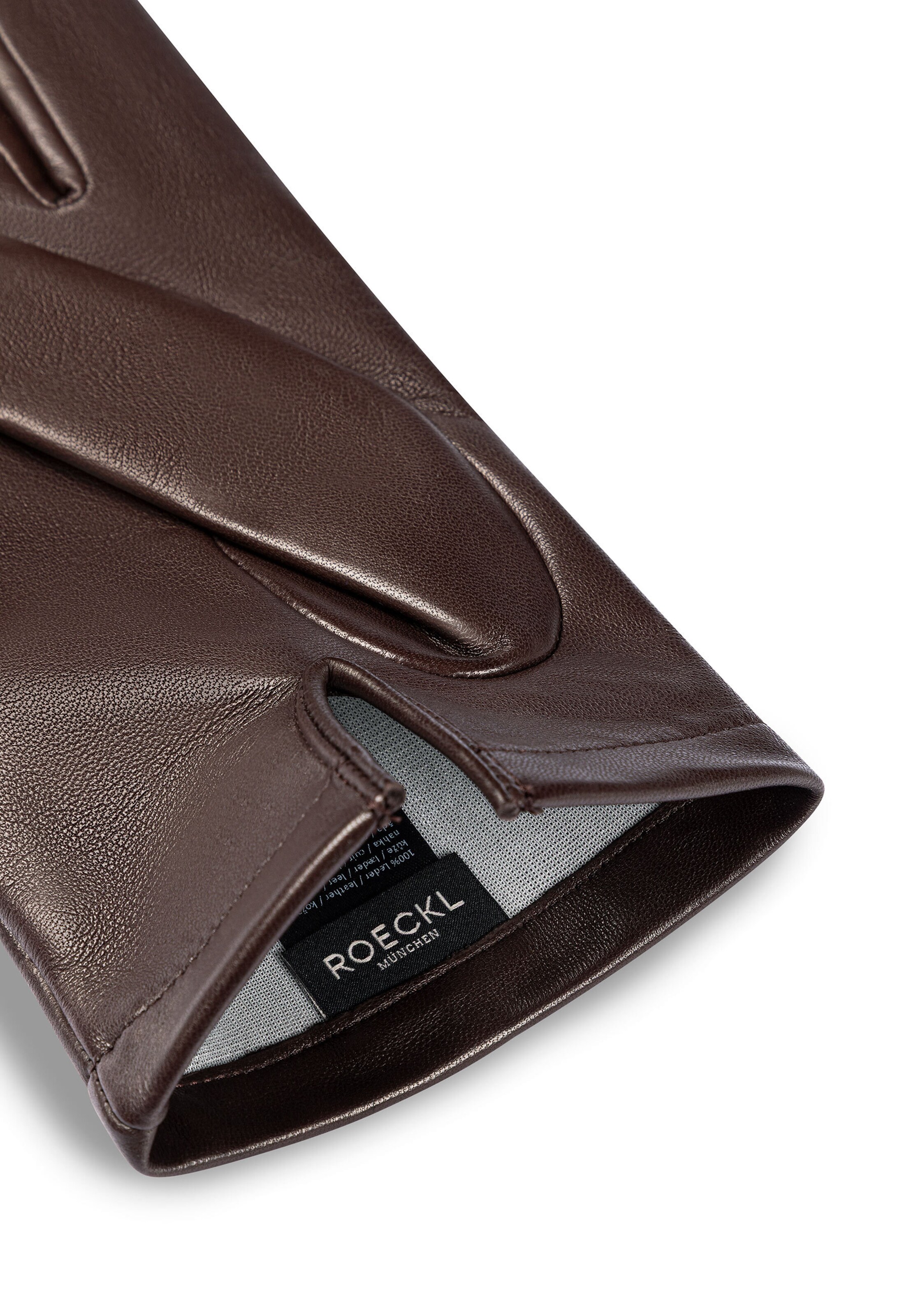 Roeckl Full finger gloves 'WIEN' in Brown