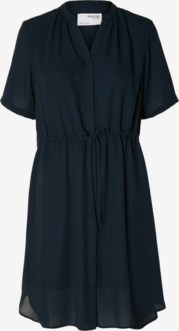 Robe-chemise 'Damina' SELECTED FEMME en bleu : devant