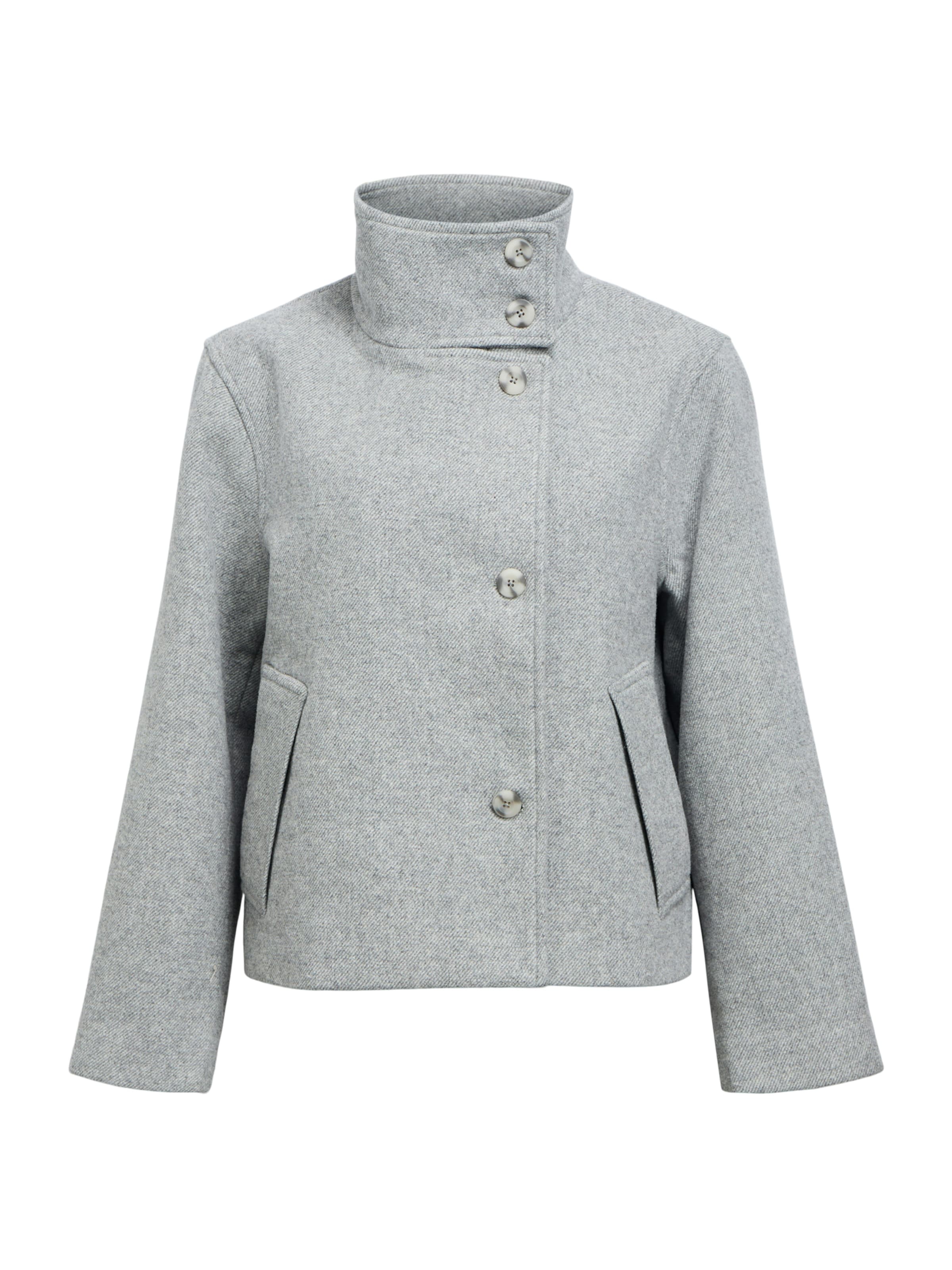 OBJECT Přechodná bunda 'OBJRIKI' – šedá: přední strana