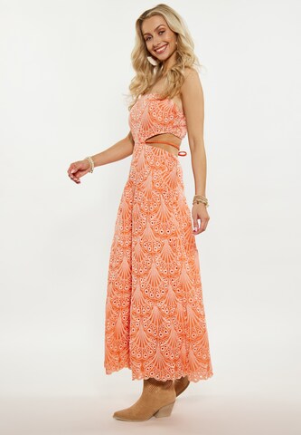 IZIA - Vestido de verano en naranja