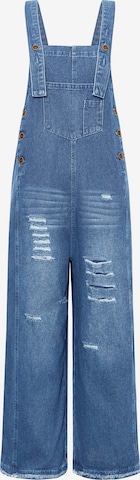 mėlyna Imily Bela Laisvas Džinsinis kombinezonas: priekis