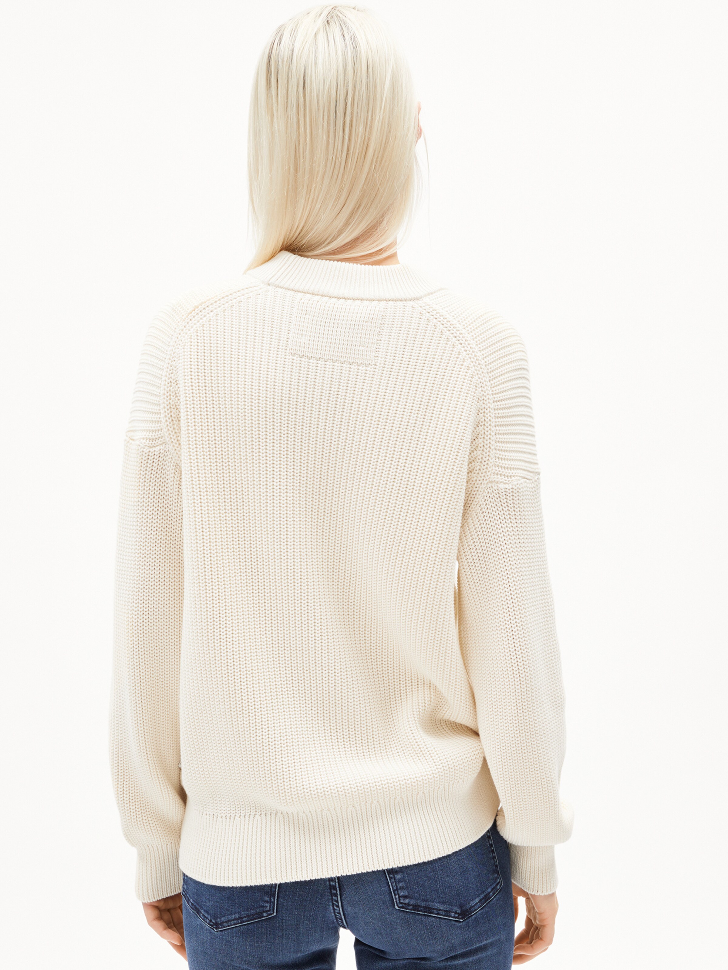 ARMEDANGELS Strickpullover ' HAAYLE ' in Beige: Vorderseite