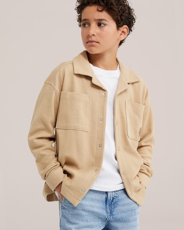 Coupe regular Chemise WE Fashion en beige : devant