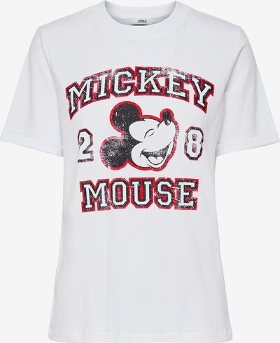 ONLY Shirt 'MICKEY' in Dark red / Black / White, Item view