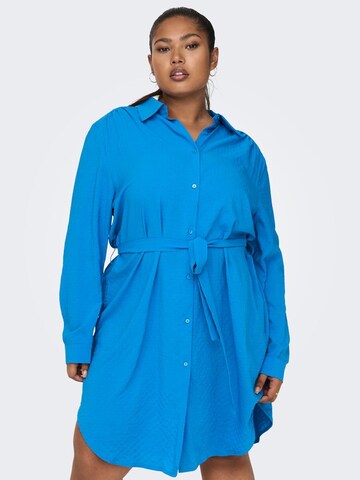 ONLY Carmakoma Shirt dress in Blue: front