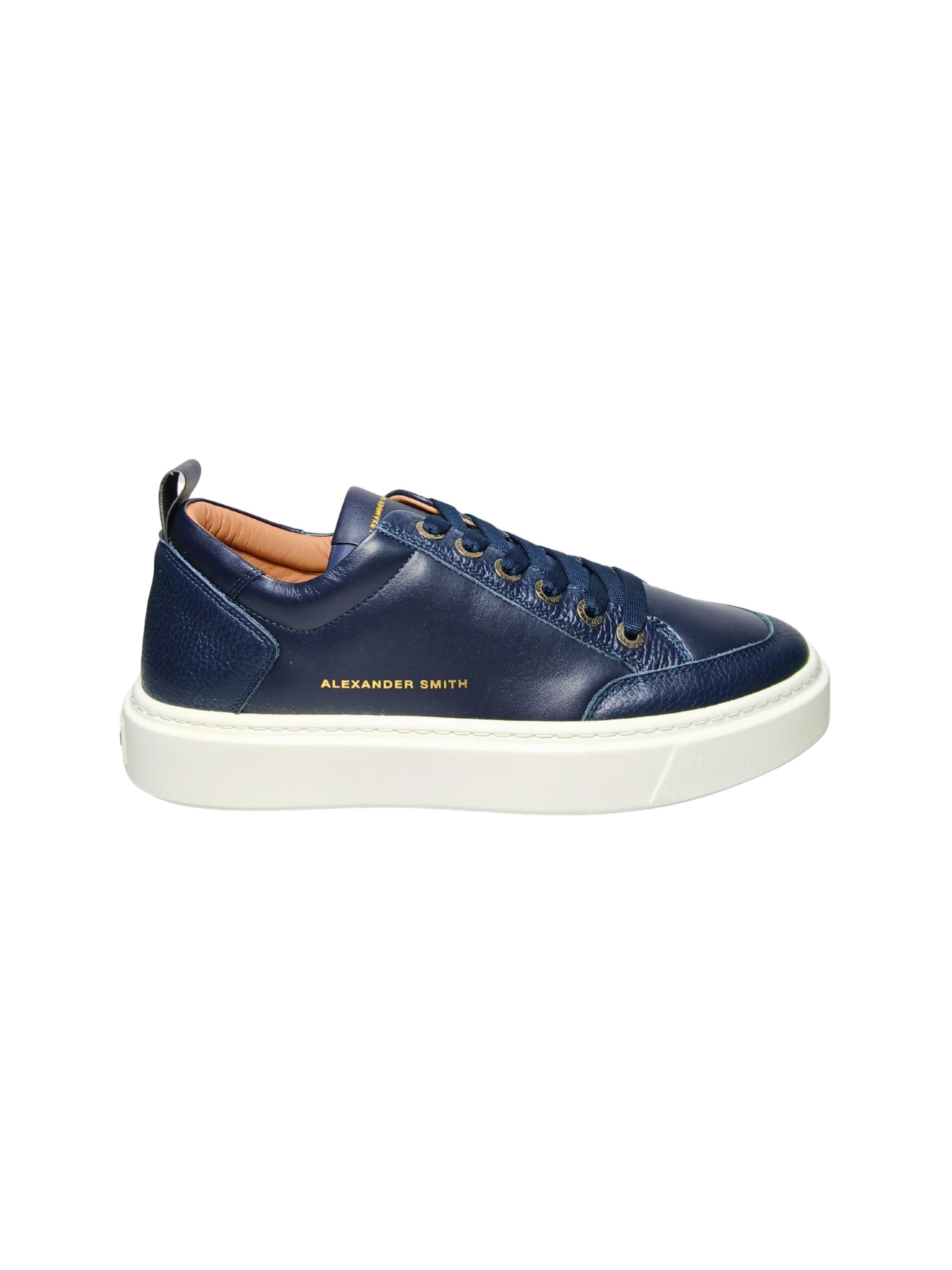 Alexander Smith Platform trainers in Blue: front