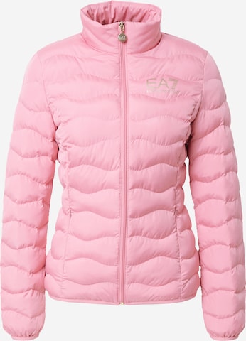 Giacca di mezza stagione di EA7 Emporio Armani in rosa: frontale