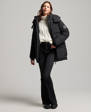 Superdry Winterjas 'EXPEDITION COCOON' in Zwart
