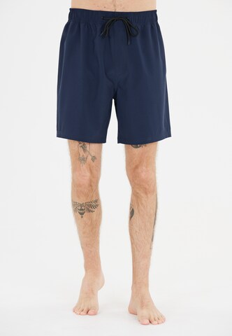 Cruz Zwemshorts 'Baumville' in Blauw: voorkant